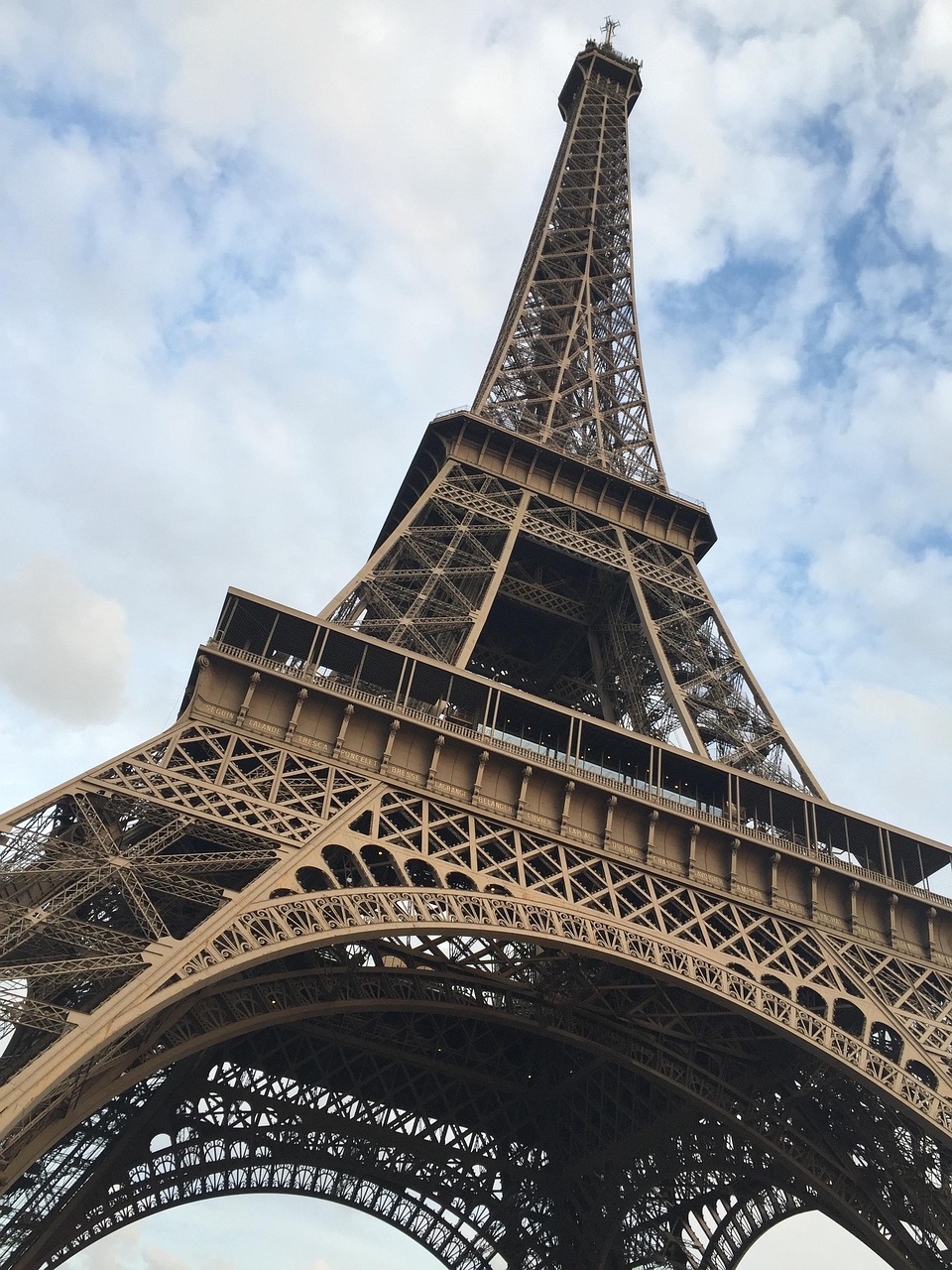 eiffel, nature, tower, from below, paris, sky, icon