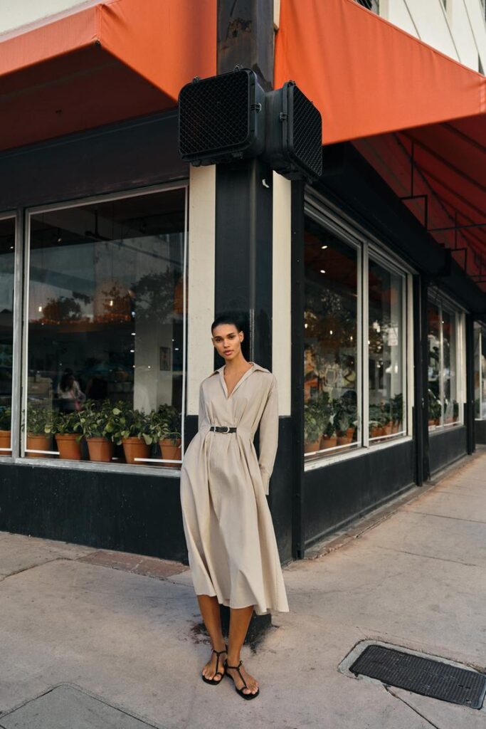 robe élégante femme avec poches discrètes