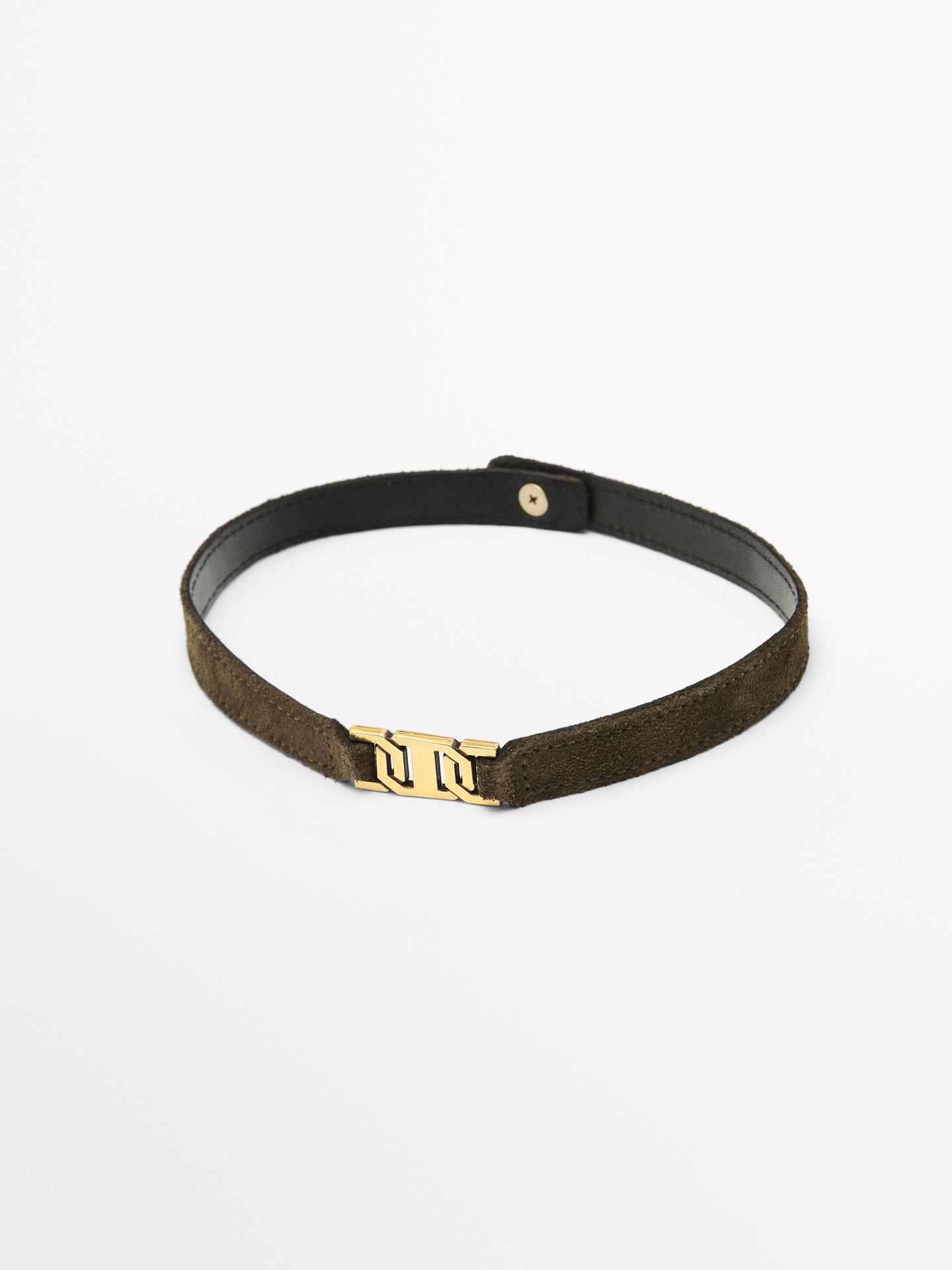 bottes hautes femme kaki détails dorés Luxina